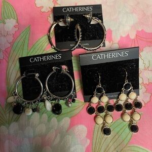 Lot Of Catherine’s Woman’s Earrings (3) New